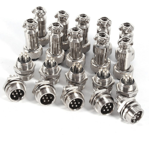 Conector Hembra Aviation, Juego De 10 Conectores Gx12 De 6 P