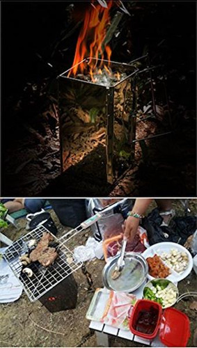 Camping Moon - Arrancador Portátil De Chimenea De Carbón De