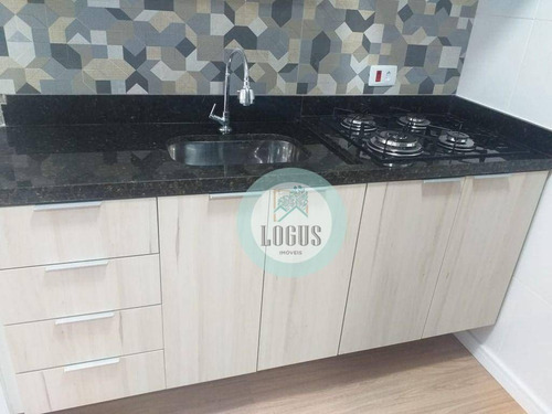 Imagem 6 de 30 de Apartamento Com 50m² Composto De 2 Dormitórios Sendo 1 Suíte E Um Dos Com Sacada, À Venda Por R$ 265.000,00 - Utinga, Santo André/sp - Ap2025