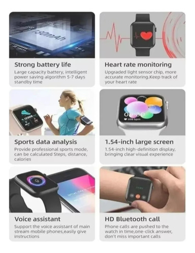 Smartwatch T500 Plus Reloj Llamadas Bluetooth Con Pantalla Tactil