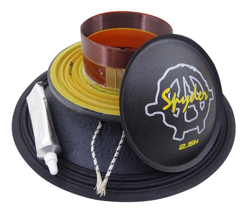 Imagem 2 de 4 de Kit Reparo Spyder Kaos 2.5 1250 W Rms 12 Pol 4 Ohms Original