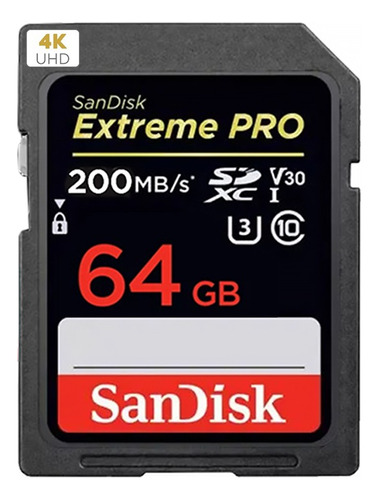 Sandisk Memoria Sd Xtreme Pro 170mb/s 64gb Camara Sony Canon