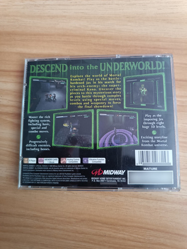 Mortal Kombat Special Forces Ps1 Psone Play Station 1 (Usado)