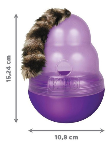 Juguete Kong Wobbler Cat Dispensador De Alimento Para Gatos
