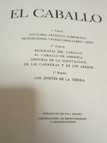 El Caballo Bruno Y Beatriz Premiani Edc Numerada Ver Foto (Usado)