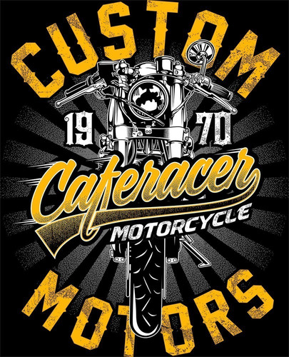Imagem 3 de 7 de Camiseta Caferacer Custom Moto Motoqueiro Promoção Promoção