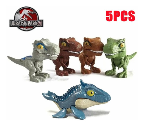 Pack 5 Juguetes Para Niños Jurassic Dinosaurios T-rex | Meses sin intereses