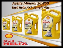 Comprar Aceite Mineral 20w50  Shell Helix Hx5 Garrafa 4lts