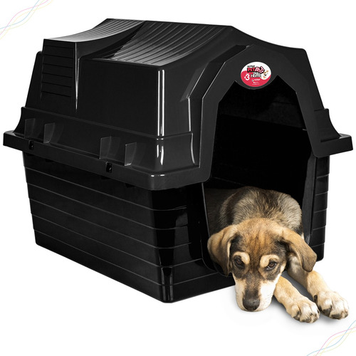 Casa Pet N3 Casinha Cães Cachorros Gatos De Plástico