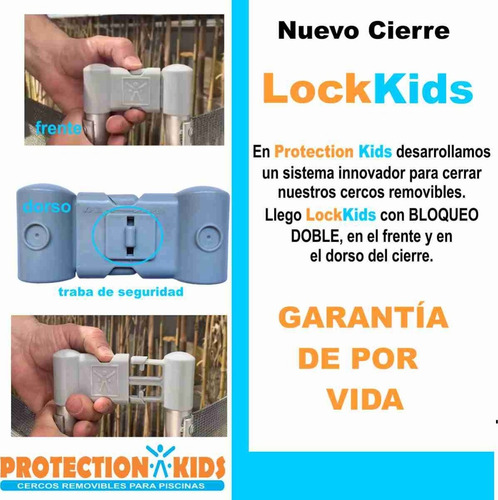 Imagen 3 de 10 de Cerco De Pileta Removible Todo Incluido Baldoson