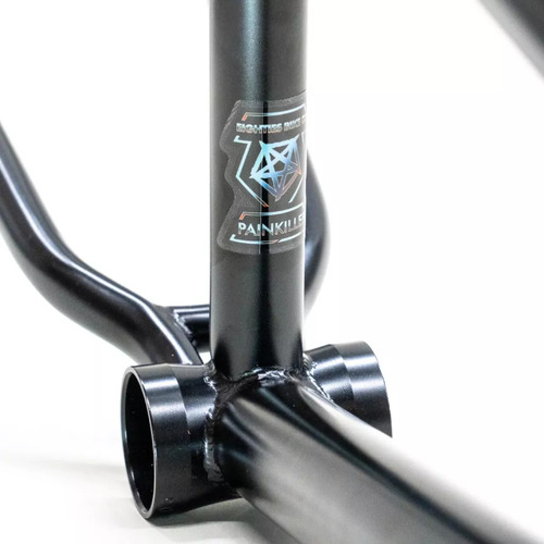 Cuadro Bicicleta Bmx Cromo Eighties Painkiller 20,6 Black Color Negro