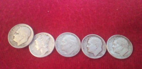 Imagen 1 de 4 de Quiero Vender Unas Monedas De $0.10 Ctv Pero Son De Plata