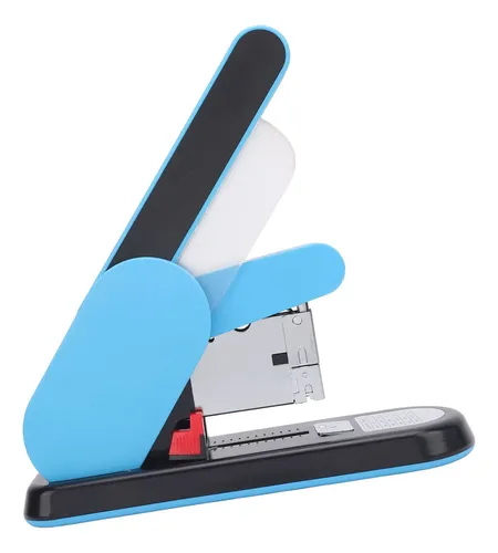 Grapadora De Escritorio - Capacidad 25 Hojas, Diseño Fácil Para Reducir Esfuerzo, Color Azul, Para Oficina Y Escuela