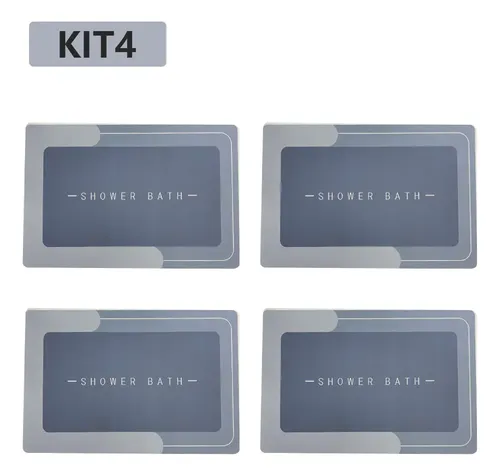 MLB 4170062689 Kit4 Tapetes Para Banheiro Tapete Magico Ultra Para Absorc JM
