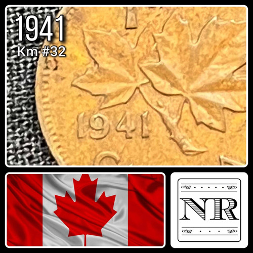 Canadá - 1 Cent - Año 1941 - Km #32 - George Vi