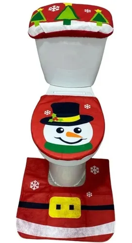 Set Fundas Navidad Baño Decoración Navideña