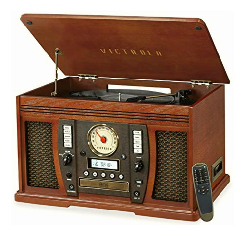 Victrola Nostalgic Aviator Wood Centro De Entretenimiento