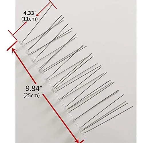 Pinchos Para Pájaros, Acero Inoxidable Flexible Con Base De
