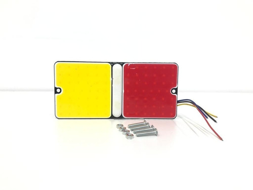 Imagen 2 de 7 de Faro Trasero Led Camion Acoplado Trailer Carro Bicolor 12v