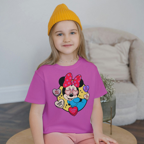 Playera Para Niña Minnie Mouse Caricatura De 6 A 8 Años