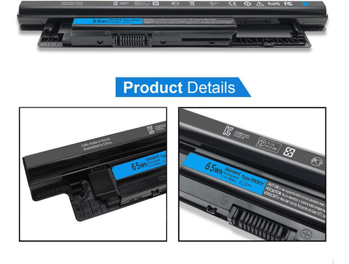 Bateria Mr90y Para Dell Inspiron 14 15 17 Latitude Vostro