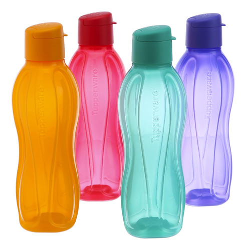 Tupperware Fliptop Botella De Agua Set  750 Ml  Conjunto De 