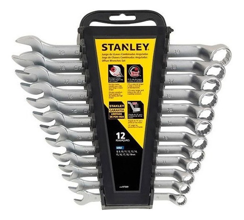 Set Juego Llaves Combinadas Metricas 12 Pz Stanley Stmt97569