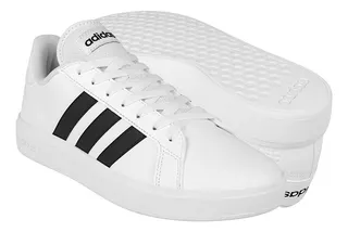 Tenis Caballero adidas Grand Court Gw9250 Simipiel Bco