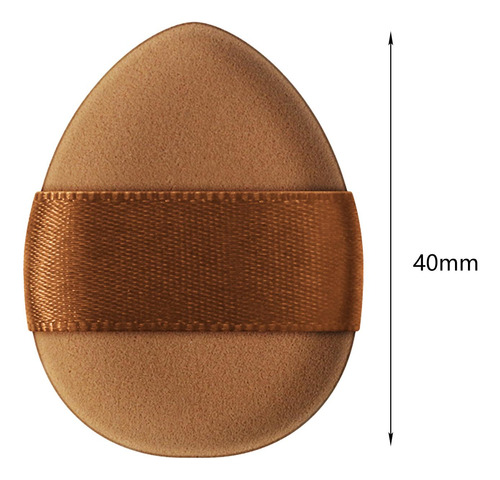 4 Herramienta De Belleza De Esponja De Maquillaje De Marrón
