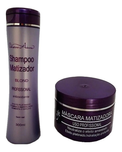 Shampoo +mascara Matizadora Violeta Antiamarillos,canas