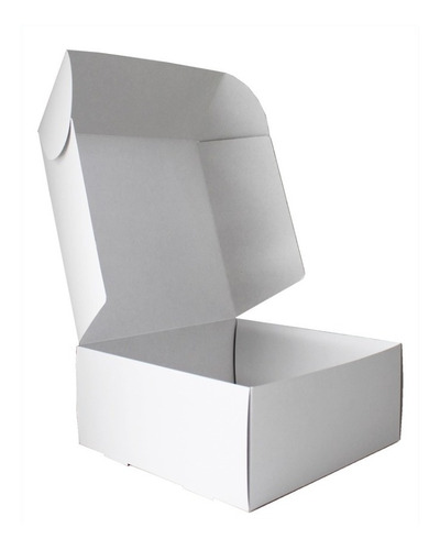 Caja Cofre 20x20x9 Cm Envios Kraft O Blanco Pack 50u