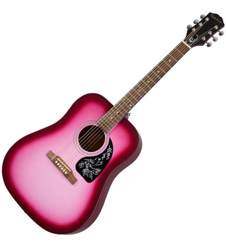 Guitarra Acústica EpiPhone Starling Hot Pink Pearl