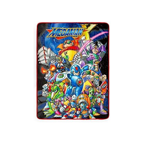 Manta De Felpa Mega Man X | Funda De Poliéster Suave Y...