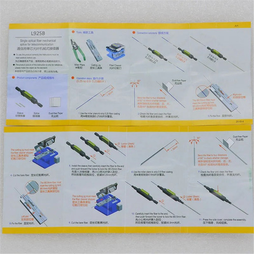 Conector Óptico Rápido Mecánico Óptico L925b De 10 Piezas