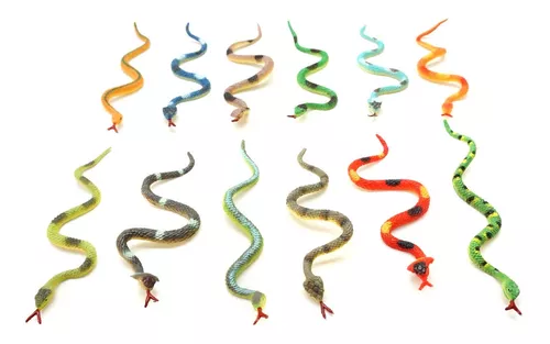 Juguetes infantiles de serpiente de goma de Color