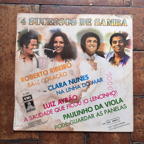Compacto 4 Sucessos De Samba - Paulinho Da Viola/clara Nunes