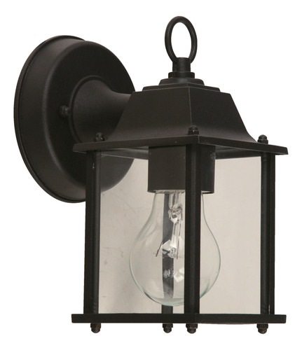 Farol Luminaria Ideal Exterior Negro Aluminio/vidrio 4 Caras