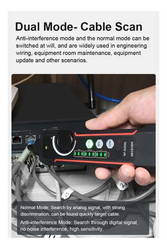 Wire Finder, Probador De Cables De Red, Ethernet Multifuncio