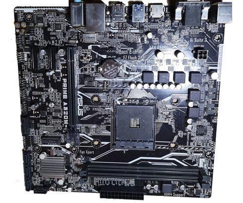 Motherboard Asus Prime A320m-k Skt Amd Am4, 2x Ddr4 Pcie 3.0 Marrón Oscuro