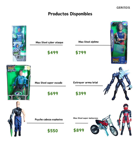 Max Steel Super Motocross Coleccionable (Usado)