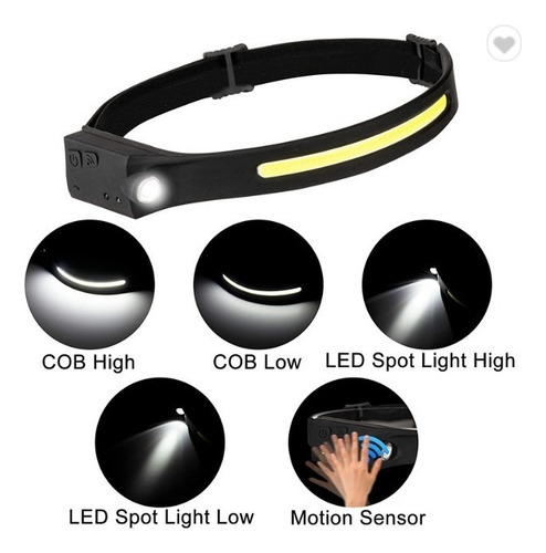350l Faro De Inducción Faro Led Cob Con Batería .
