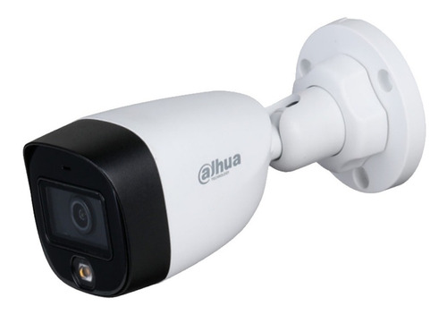 Dahua Cámara Bullet Hac-hfw1209c-led Full Color 1080p Lente de 2.8 mm Luz Blanca inteligente de hasta 20 Mts Tecnología Starlight Formatos Múltiples de video Protección IP67 Serie Lite Tipo Bala