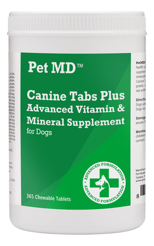 Pastillas Caninas Plus 365 Unidades, Multi Vitaminas Avanzad