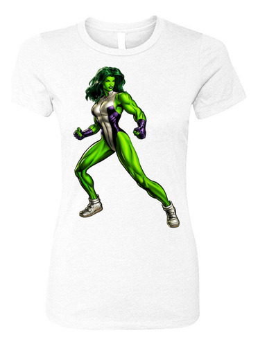 Camiseta She Hulk Femenina Serie White Dama