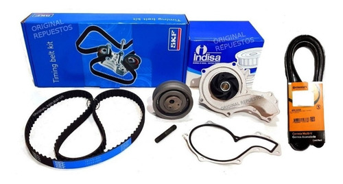 Kit  Distribución Skf + Bomba Agua + Poly-v Vw Gol Nafta 1.6