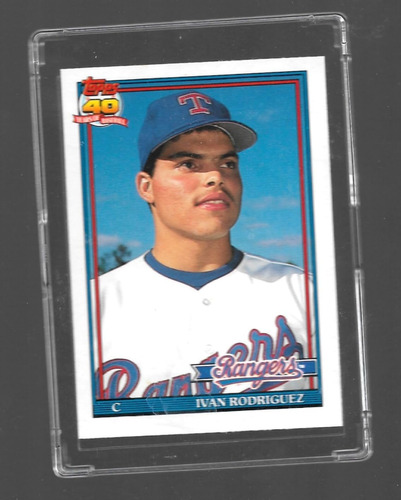 1991 Topps Traded 101t Ivan Rodriguez Texas Rangers Mlb Tarj