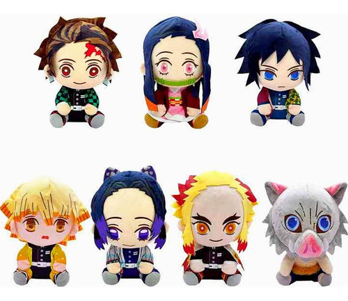 Muñecos Demon Slayer Coleccion Peluches Kimetsu No Yaiba