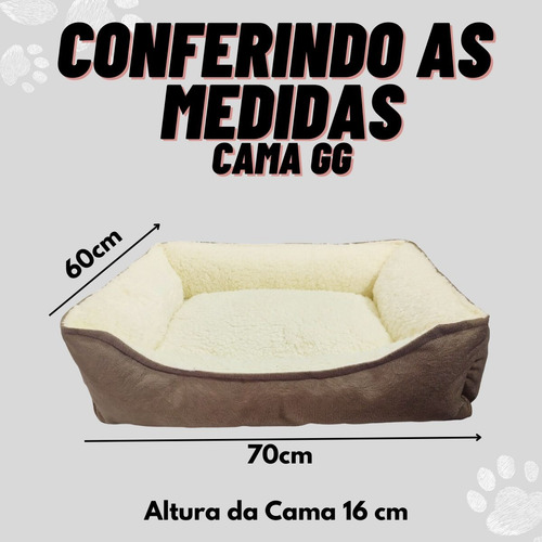 Caminha Para Pet 70x60 De Suede Pelúcia Com Zíper E Cobertor Cor Marrom-claro Desenho Liso