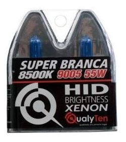 Lampada Qualyten Hb3 9005 55w 8500k Super Branca Xenon Par