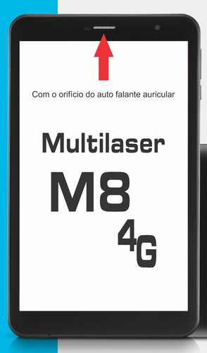 Tela Touch Vidro Tablet Multilaser M8 4g T3 Roraima